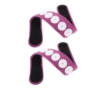 KOMBIUDA 2 Pièces Adjustable Relaxation Wrap For Neck And Head Portable Spike Massage Belt For And Meditation