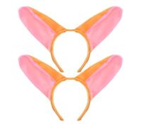 KOMBIUDA 2 pièces Bandeau Oreilles de Donkey Peluche Accessoire Coquin pour Garçon Fille pour Fêtes Écoles et Déguisements
