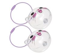 KOMBIUDA 2 Pièces Boîte Mémoire Chat Porte-clés Transparent Collecteur de Poils Coffret Souvenir Animal de Compagnie pour Porte-clés Sacoches Cadeau Commémoratif pour Amoureux des Chats