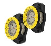 KOMBIUDA 2 Pièces Boussole de Plongée Bracelet Montre Magnétique pour Randonnée Survie Navigation Extérieure