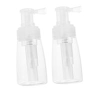 KOMBIUDA 2 pièces Bouteille Pulvérisateur Poudre Plastique Transparent Distributeur Portable Capacité Élevée pour Usage Domestique et Coiffure