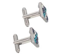 KOMBIUDA 2 Pièces Boutons de Manchette Carrés Zircon pour Homme Boutons de Chemise pour Poignets Français Bijoux Élégants Résistants pour Costume Mariage et Affaires