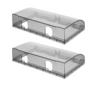 KOMBIUDA 2 pièces Cache-prises Étanche Double Slots Protection Mural Anti-éclaboussures pour Prises Électriques Adhésif Renforcé pour Salle de Bain et Cuisine Compatible Gros Fiches