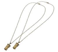 KOMBIUDA 2 pièces Collier Urne Pendentif Commémoratif pour Cendres de Chat Chien Bijou Urne Créatif Cylindrique Pouvant Ouvrir Souvenir Funéraire Discret pour Proches et Animaux