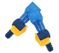 KOMBIUDA 2 Pièces Connecteur de Vessie d'eau à Valve Mordante Inclinée Bleu