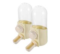 KOMBIUDA 2 pièces Distributeur Eau Automatique Oiseaux avec Abreuvoir Intégré pour Pigeons Perruches et Petits Oiseaux Accessoires Cage Pet Feeder Sûr