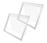 KOMBIUDA 2 Pièces Heavy Duty Racing Pigeon Cage Door Iron Wire T Shaped One Way Entrance for Breeding Training