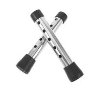 KOMBIUDA 2 Pièces Kit Remplacement pour Déambulateur Réglables Hauteur de Support Robustes Métal Léger pour Aide Marche des Seniors Accessoires de Stabilité pour Réparation de Déambulateur