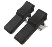 KOMBIUDA 2 pièces Loquet de Porte Intérieur Caoutchouc Serrure à Bascule Cachée Légère Fermeture Robuste Acier Inoxydable Facile à Installer des Vibrations pour Équipements Mécaniques et