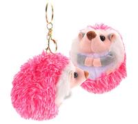 KOMBIUDA 2 Pièces Petit Hérisson Pendentif En Peluche Suspendus Décor Hérisson Porte-Clés À Animaux Pendentif Porte-Clés En Peluche Hérisson En Charmes En