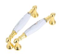 KOMBIUDA 2 Pièces Poignées de Meuble Verre Poignées Modernes pour Placards de Cuisine Boutons Décoratifs Résistants pour Armoire et Dressing Installation Facile