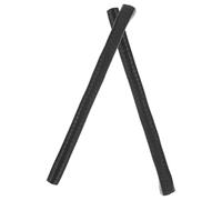 KOMBIUDA 2 Pièces Protections Skateboard Noir Rib Bones et Anti-Collision pour Longboard Défense Intégrale des Bords avec Absorption des Chocs Compatible Toutes Planche