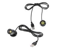 KOMBIUDA 2 pièces Spotlight LED USB pour Intérieur Petite Lampe Armoire sans Perçage Angle Réglable Éclairage Cuisine et Bijoux Haute Luminosité