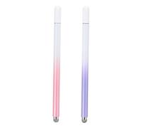 KOMBIUDA 2 Pièces Stylet Tactile Magnétique Capacitif Portable avec Embouts Dégradés pour Écrans Tactiles Compatible avec Smartphones
