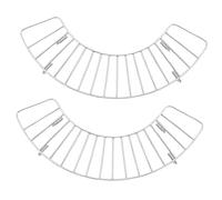 KOMBIUDA 2 pièces Support de Drainage Huile Acier Inoxydable Lot de Rack Semi pour Cuisine et Camping Corrosion Facile à Utiliser