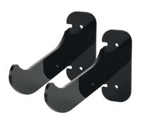 KOMBIUDA 2 pièces Support Mural pour Tapis de Yoga Acrylique Noir Lot de Rack Multifonctionnel Étanche et Stable Montage Mural Facile pour Rangement de Tapis Fitness et Yoga Épais ou Fin