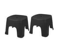KOMBIUDA 2 pièces Tabouret de Bain Antidérapant PVC Petit Marchepied Stable pour Adultes Siège Polyvalent pour Salle de Bain Changement de Chaussures et Toilette
