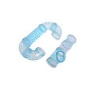 KOMBIUDA 2 pièces Tube de Jeu pour Hamster Bleu Tunnel Plastique Extensible pour Cage Extérieure Accessoire pour Petits Rongeurs Promoteur Exercice et Exploration