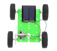 KOMBIUDA 2 Pièces Voiture Solaire expérience Scientifique educatif modèle de Voiture à énergie Solaire véhicule à énergie Solaire Accessoire de Projet Scientifique Plastique Green
