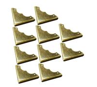 KOMBIUDA 20 pièces Angleurs Métal Vintage pour Boîtes Bois Coins Décoratifs Rétro Dorés Protection Robuste pour Meubles Coffrets Bijoux Mallettes 20 pcs