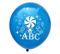 KOMBIUDA 20 Pièces Ballons Latex Décoratifs Imprimés Sucette Colorés pour Rentrée Scolaire Fête Garçon Fille Salle de Classe Ambiance