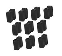 KOMBIUDA 20 Pièces Boîtier Électrique Plastique Noir pour Projet Module Alimentation USB Compact Gestion Câbles Double Sortie Câbles Installation Bureau et Chevet