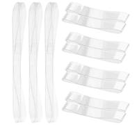 KOMBIUDA 20 Pièces Brides de Chaussures Amovibles Transparentes Tpu