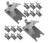 KOMBIUDA 20 Pièces Clips Métalliques de Support pour Étagères de Congélateur 20 Pièces Fixation Fiable Anti-Déplacement pour Étagères de Réfrigérateur et Congélateur, Accessoires de