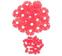 KOMBIUDA 20 Pièces Fleurs de Remplacement pour Mangeoire à Colibris de Ports Alimentation Extérieur Design Fleur Décorative Rouge pour Mangeoires Oiseaux du Jardin