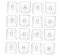 KOMBIUDA 20 Pièces Keycaps for Mechanical Gaming Keyboard Fully Transparent Replacement Covers Enhanced Backlight Performance Easy Installation Precise Tactile Feedback