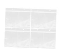 KOMBIUDA 20 Pièces Pochettes Transparentes pour Album Photo Format Pages Recharge Protectrices Perforées pour Souvenirs Famille et Voyage