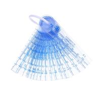 KOMBIUDA 20 Pièces Règle D'Écartement En Plastique Testeur D'Écartement Portable Palpeur Portable En Forme De Coin Jauge D'Inspection De Porte Coupe-Feu Jauge