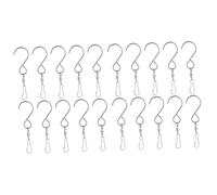 KOMBIUDA 20pièces Crochets Rotatifs Acier Inoxydable Pour Carillons Éoliens Et Tourniquets De Vent Fixation Pratique Et