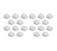KOMBIUDA 20pièces Keycaps Transparent Non Imprimées pour Clavier Mécanique Accessoire pour De Claviers Et Gamers