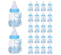 KOMBIUDA 24 Pièces Bouteilles Ours pour Bonbons de Boîtes Forme de Bouteille de Lait pour Shower Mariage et Faciles à Nettoyer et Adorables
