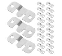 KOMBIUDA 24 Pièces Lot de Crochets Acier Inoxydable Forme Montagne Antidérapants Supports Encastrés avec Vis pour Fixation Murale de Cadres Photo Tableaux et Miroirs Système Sécurisé et