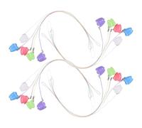 KOMBIUDA 25 Pièces Boîte à Dents de Lait Garçon Fille avec Cordon Suspendu Coffret Souvenir pour Dents de Lait Organisateur Compact pour Mémoires Garçon Fille