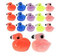 KOMBIUDA 25 Pièces Décoration Miniature Flamant Résine pour Féeriques Projets DIY Gâteaux et Décorations de Maison Sculptures Détails Artistiques et Ambiance