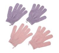 KOMBIUDA 2paires De Bain Exfoliants Roses Lot Pour Gommage Corporel Douceur Élimination Des Peaux Mortes De Confortables Et