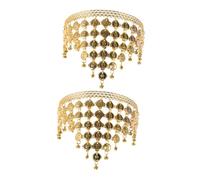 KOMBIUDA 2pcs Dance Headpiece for Women Belly Dancing Bandband Coin Pendant Headwear Party Supply for Dance Performances Photography