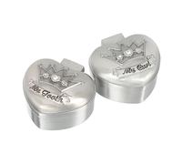 KOMBIUDA 2pièces Boîte De Rangement Alliage Pour Dents De Garçon Fille Coffret De Souvenirs Garçon Fille Design Élégant Et Fonctionnalité Pratique