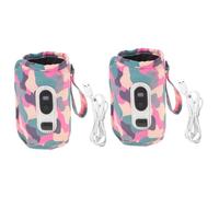 KOMBIUDA 2pièces Chauffe-biberon Numérique Portable De Rangement Pour Bouteilles De Lait Accessoire De Repas Pour Bébés Extérieur Avec Affichage Pratique Et Utilisation Prolongée