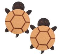 KOMBIUDA 2pièces Crochet Mural Bois Forme Tortue Lot De Porte-vêtements Et Poignées Tiroir Multifonctions Design Animal Pour Chambre Garçon Fille Surface Lisse