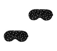 KOMBIUDA 2pièces De Sommeil Délicat Satin Avec Étoiles De Yeux Occultant Pour Sommeil Apaisant Pour Voyages Maison
