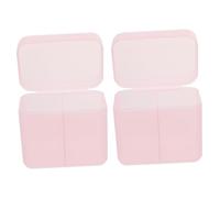 KOMBIUDA 2pièces Organisateur Outils de Nail Art Boîte à Outils de Manucure Boîte de Rangement avec Couvercle de Cotons Dissolvants