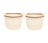 KOMBIUDA 2pièces Panier De Rangement Étanche Panier Décoratif Pour Bureau Organisateur De Sundries Petite