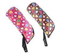 KOMBIUDA 2pièces pour Biberons Poche Thermique pour Biberon à Lait Nourrisson Pratique pour Sorties Rose Cœur Marron Cœur