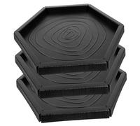 KOMBIUDA 3 pièces Bol Alimentation Reptile Plastique Antidérapant pour Tortues Lézards et Serpents Plateau Hexagonal et Sûr pour Eau et Nourriture