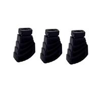 KOMBIUDA 3 pièces Caoutchouc pour Support Batterie Noir Patins Antidérapants pour et Grosse Caisse Accessoires de Percussion Durables pour Stands Simple Braced