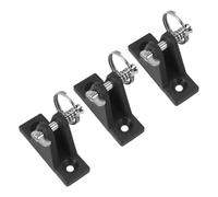 KOMBIUDA 3 Pièces Charnière de Bimini en Acier Inoxydable pour Accessoires de Protection Solaire Marine, Support Stable en Nylon, Installation Facile pour Bateaux et Activités Nautiques